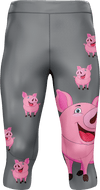 Percy Pig tights 3/4 or full length - fungear.com.au