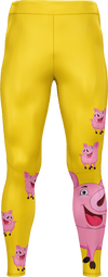 Percy Pig tights 3/4 or full length - fungear.com.au