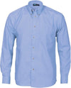 Polyester Cotton Chambray Business Shirt - Long Sleeve - kustomteamwear.com