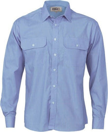  Polyester Cotton Work Shirt - Long Sleeve - kustomteamwear.com
