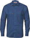 Polyester Cotton Work Shirt - Long Sleeve - kustomteamwear.com