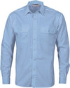 Polyester Cotton Work Shirt - Long Sleeve - kustomteamwear.com