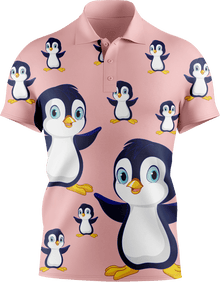  Pranksta Penguin Men's Short Sleeve Polo - fungear.com.au