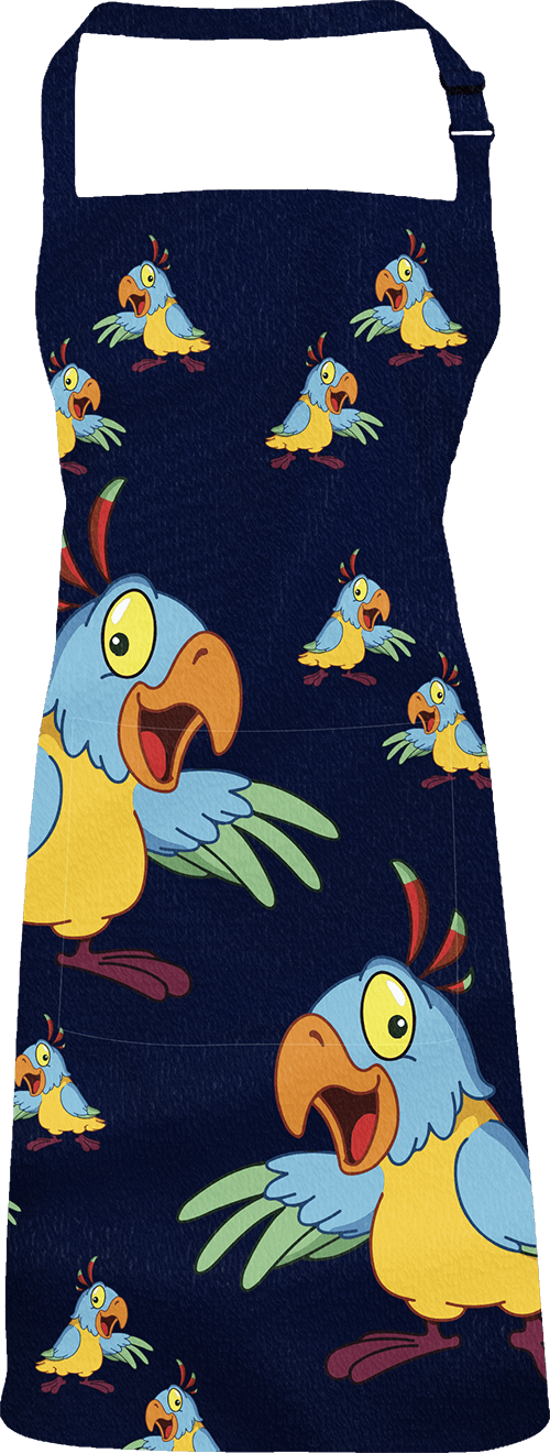 Psycho Parrot Apron - fungear.com.au