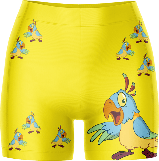 Psycho Parrot Bike Shorts - fungear.com.au