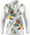 Psycho Parrot Men's Polo. Long or Short Sleeve - fungear.com.au