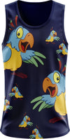 Psycho Parrot Singlets - kustomteamwear.com