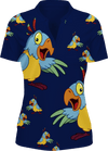 Psycho Parrot Women's Polo - fungear.com.au