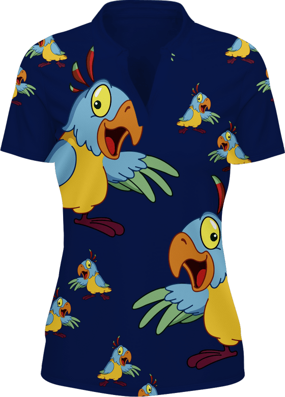 Psycho Parrot Women's Polo - fungear.com.au