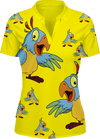 Psycho Parrot Women's Polo - fungear.com.au