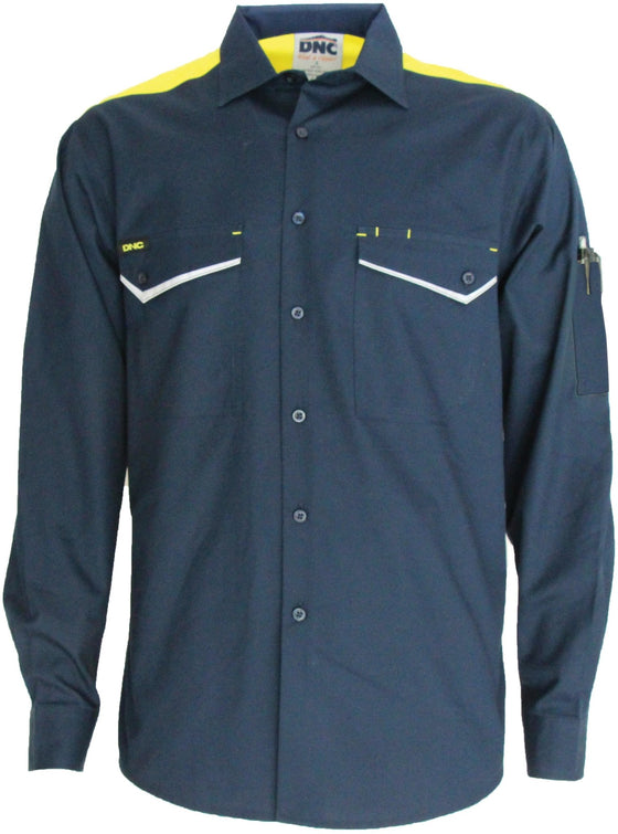 RipStop Cool Cotton Tradies Shirt, L/S - kustomteamwear.com
