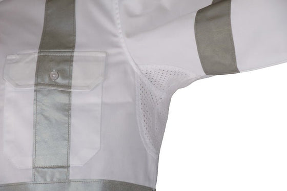 RTA NIGHT WORKER WHITE SHIRT WITH CSR R/TAPE. - kustomteamwear.com