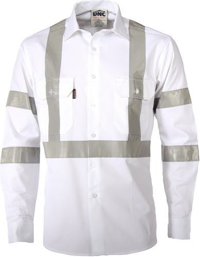 RTA NIGHT WORKER WHITE SHIRT WITH CSR R/TAPE. - kustomteamwear.com