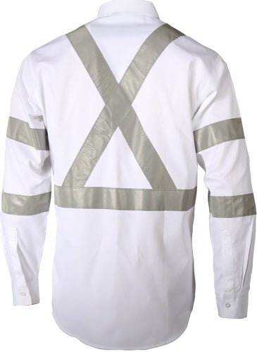 RTA NIGHT WORKER WHITE SHIRT WITH CSR R/TAPE. - kustomteamwear.com