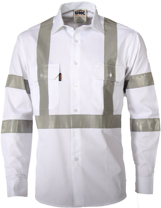 RTA NIGHT WORKER WHITE SHIRT WITH CSR R/TAPE. - kustomteamwear.com