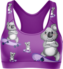  Skater Koala Crop Top - fungear.com.au
