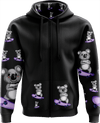 Skater Koala Full Zip Hoodies Jacket - fungear.com.au