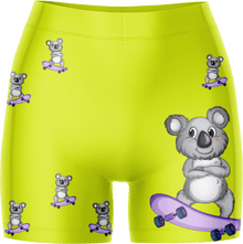  Skater Koala Ladies Gym Shorts - fungear.com.au