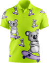 Skater Koala Men's Short Sleeve Polo - fungear.com.au