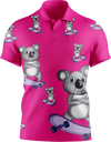 Skater Koala Men's Short Sleeve Polo - fungear.com.au