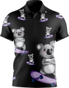 Skater Koala Men's Short Sleeve Polo - fungear.com.au