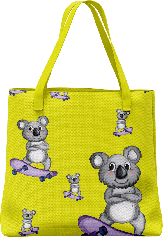 Skater Koala Tote Bag - fungear.com.au