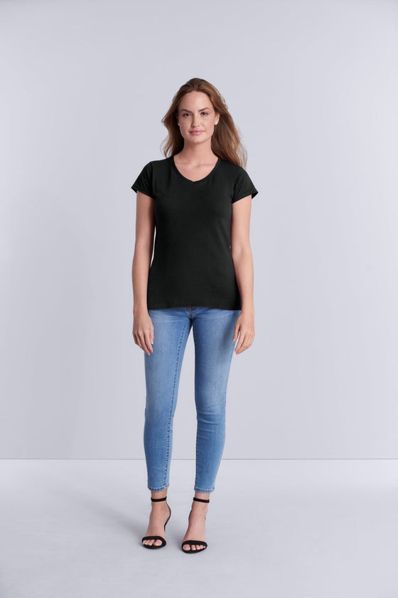 Softstyle Ladies' V-Neck T-Shirt - kustomteamwear.com