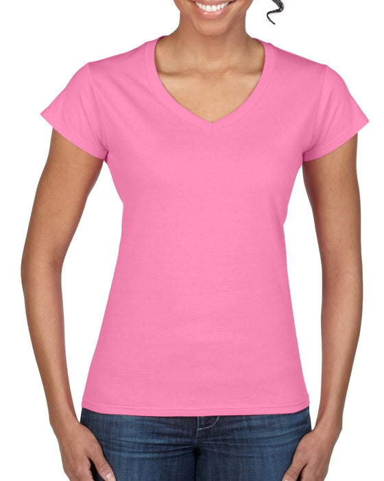 Softstyle Ladies' V-Neck T-Shirt - kustomteamwear.com