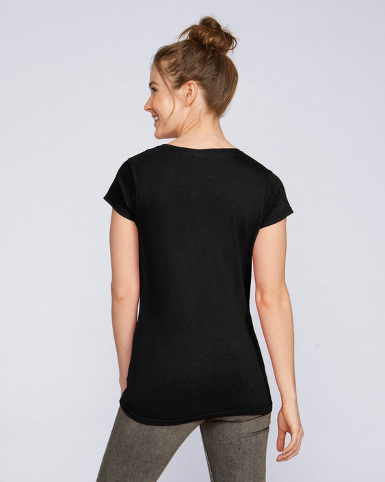 Softstyle Ladies' V-Neck T-Shirt - kustomteamwear.com