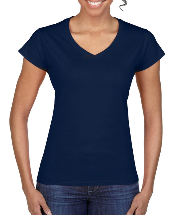 Softstyle Ladies' V-Neck T-Shirt - kustomteamwear.com