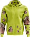 Spunky Echidna Full Zip Hoodies Jacket - fungear.com.au