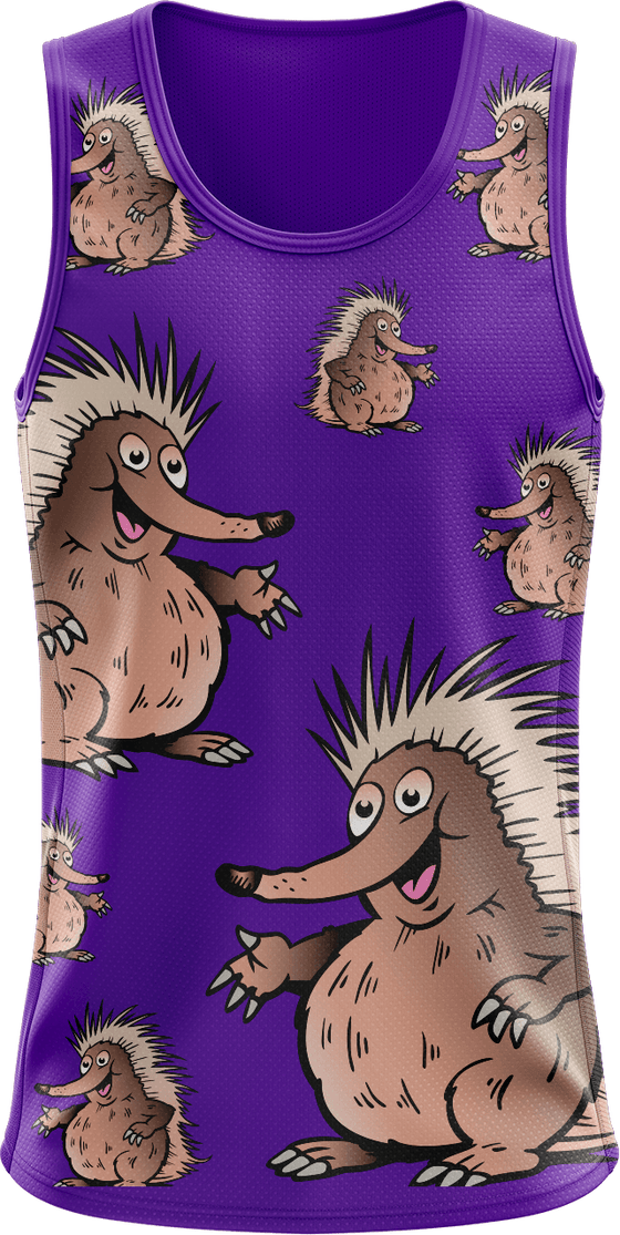 Spunky Echidna Singlets - fungear.com.au