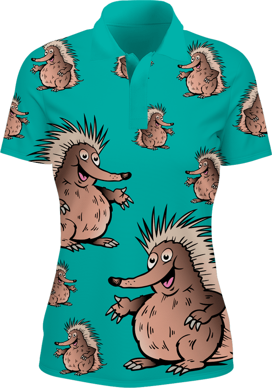 Spunky Echidna Women's Polo - fungear.com.au