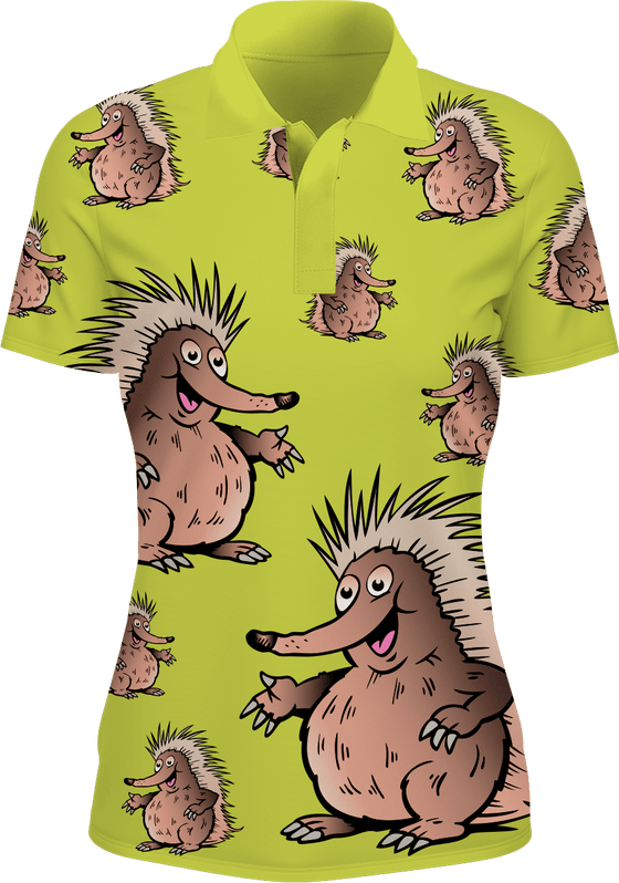 Spunky Echidna Women's Polo - fungear.com.au