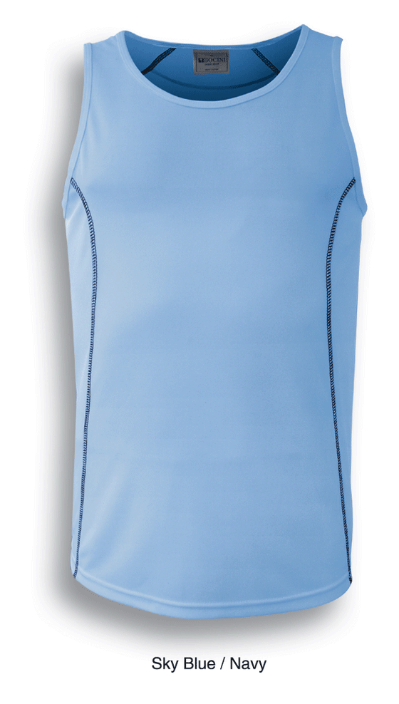 STITCH FEATURE ESSENTIALS--MENS STITCH SINGLET - kustomteamwear.com