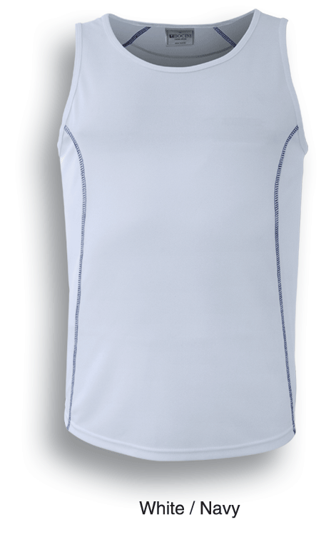 STITCH FEATURE ESSENTIALS--MENS STITCH SINGLET - kustomteamwear.com