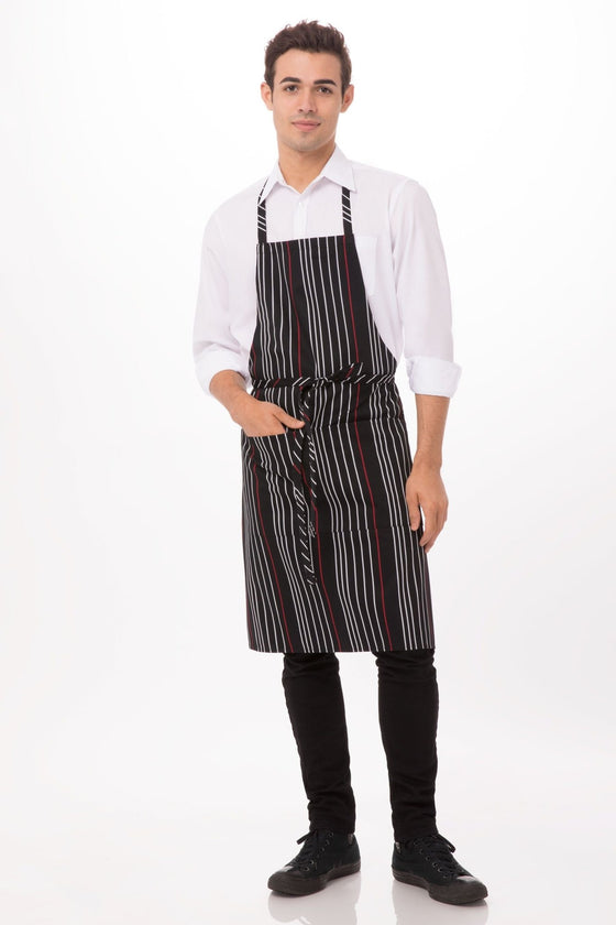 Stripe Apron - Full Bib - kustomteamwear.com