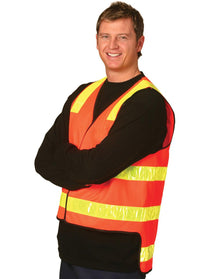  SW10A Hi Vis Vic Road safety vest. - kustomteamwear.com