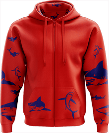  Swim with Sharks Full Zip Hoodies Jacket - fungear.com.au