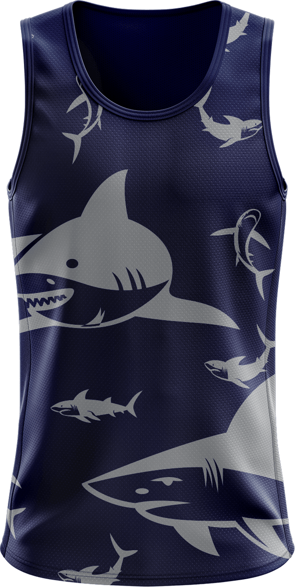 Swim with Sharks Singlets – kustomteamwear.com