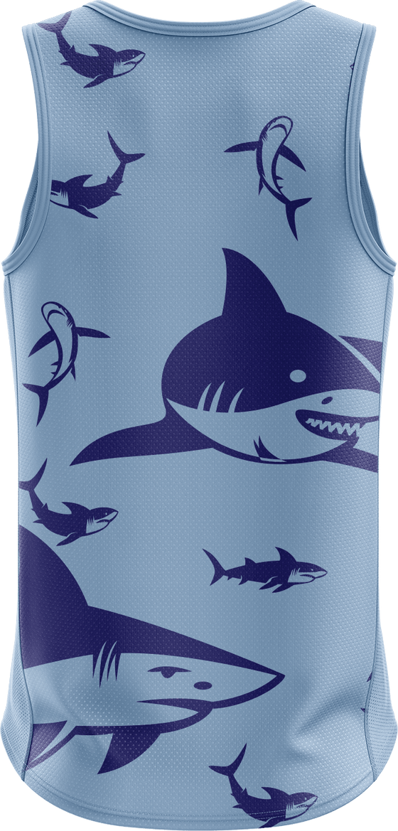 Swim with Sharks Singlets - fungear.com.au