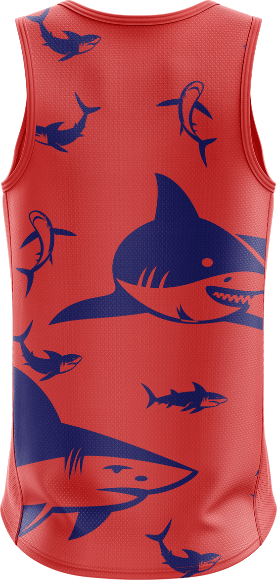 Swim with Sharks Singlets - fungear.com.au