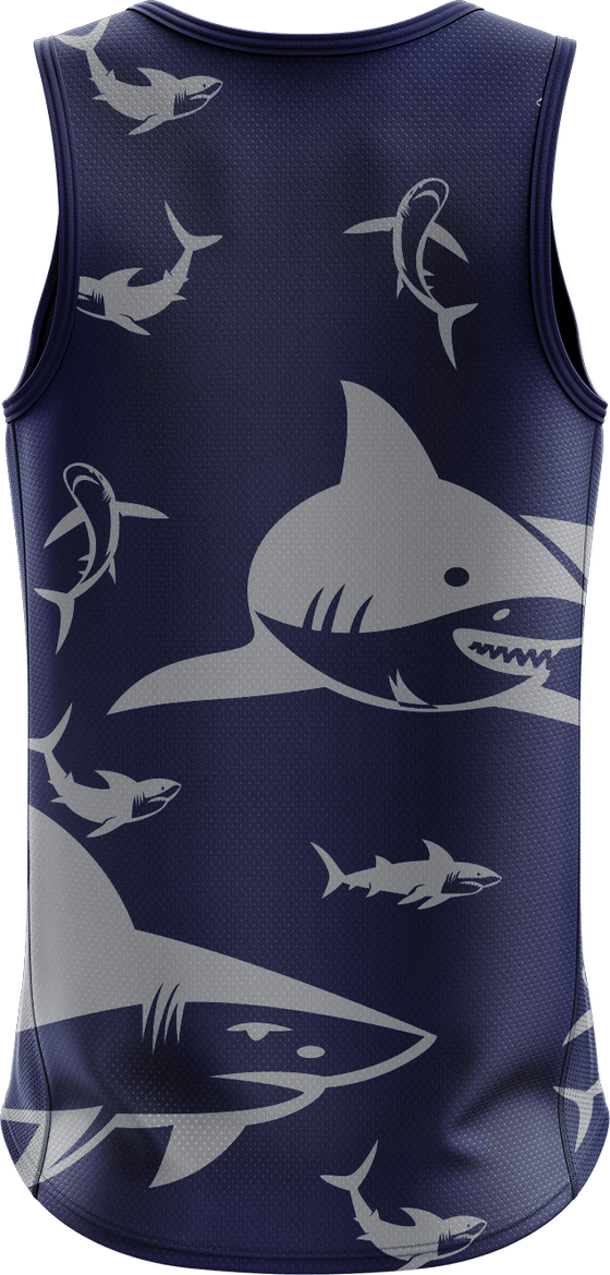 Swim with Sharks Singlets - fungear.com.au