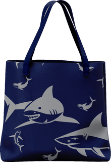  Swim With Sharks Tote Bag - fungear.com.au