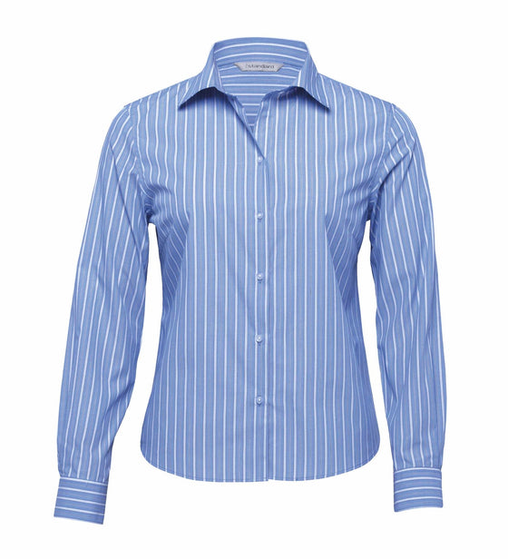 The Euro Corporate Stripe Shirt - Womens - kustomteamwear.com