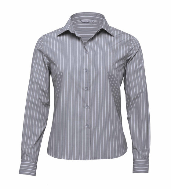 The Euro Corporate Stripe Shirt - Womens - kustomteamwear.com