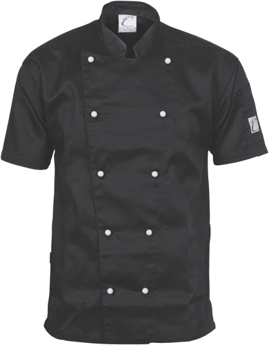 Traditional Chef Jacket - Short Sleeve - kustomteamwear.com