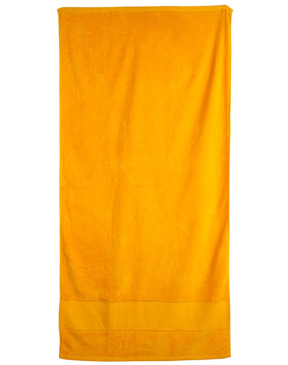 TW04A terry velour beach towel 75x150 cm - kustomteamwear.com