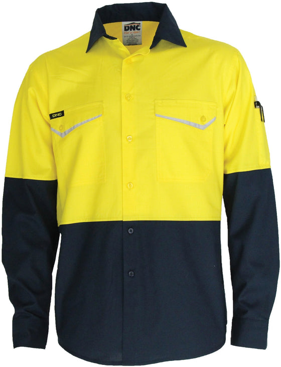 Two-Tone RipStop Cotton Cool Shirt, L/S - kustomteamwear.com