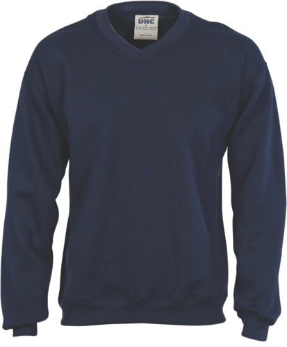 V Neck Fleecy Sweatshirt (Sloppy Joe) - kustomteamwear.com